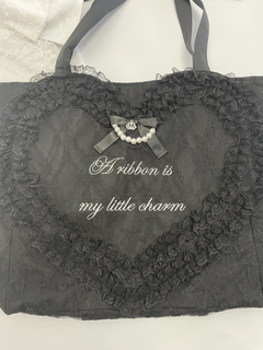 レースハートのトートBAG