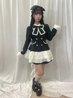 お嬢様ストライプセットアップ