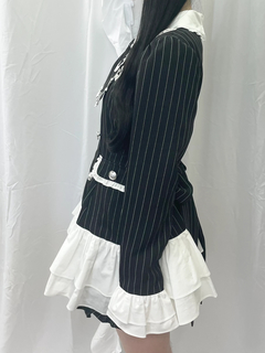 お嬢様ストライプセットアップ