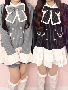 お嬢様ストライプセットアップ