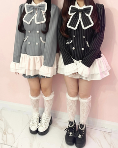 お嬢様ストライプセットアップ