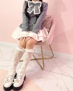 お嬢様ストライプセットアップ