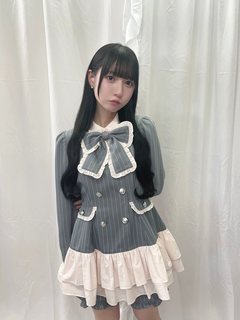 お嬢様ストライプセットアップ