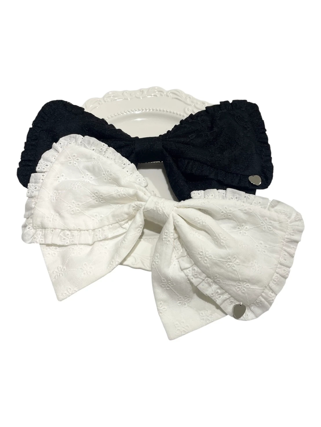 レースのリボンバレッタ - Ank Rouge(アンクルージュ)のヘッドアクセ