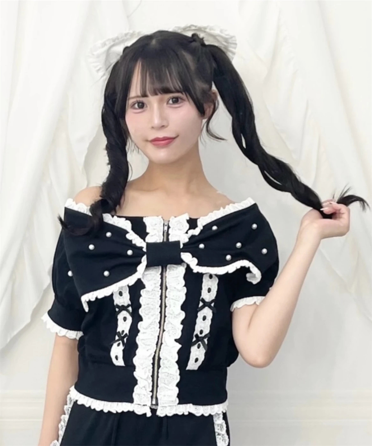レースのリボンバレッタ - Ank Rouge(アンクルージュ)のヘッドアクセ