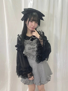 大きなレースリボンのヘッドドレス