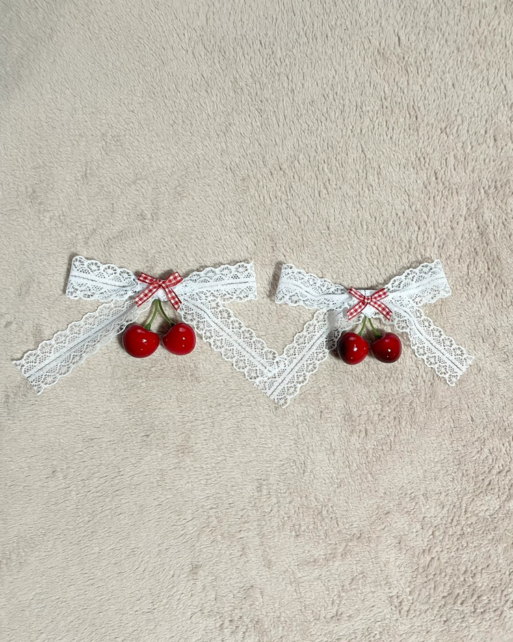 チェリーリボンバレッタ - Ank Rouge(アンクルージュ)のヘッドアクセ