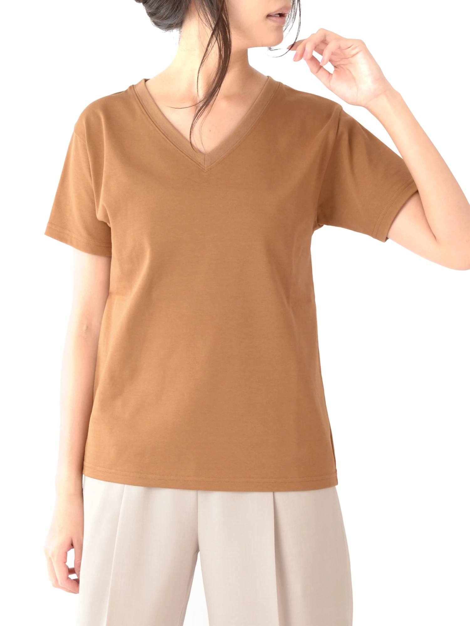 デラヴェジャージーＶネックＴシャツ