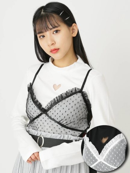 ドットチュールSET TOPS(ホワイト)