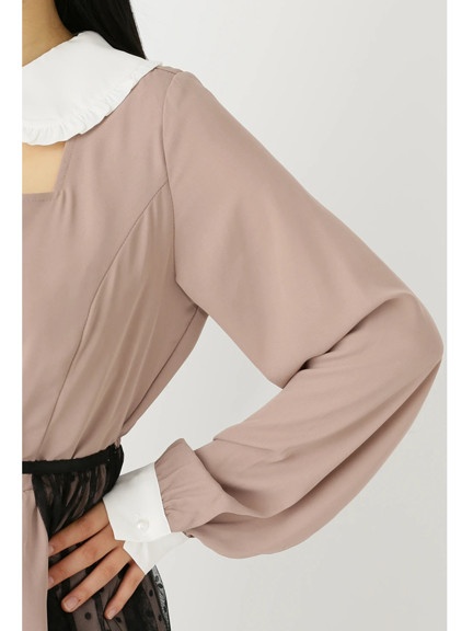 チュールドッキング丸衿ワンピース - Jamie エーエヌケー(ジェイミー  