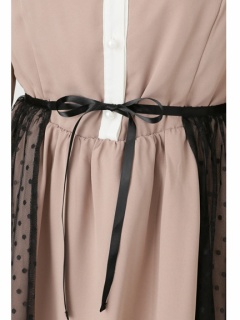 チュールドッキング丸衿ワンピース - Jamie エーエヌケー(ジェイミー  