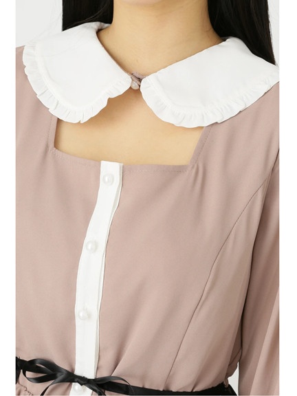 チュールドッキング丸衿ワンピース - Jamie エーエヌケー(ジェイミー  