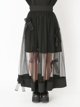 リボンがいっぱいチュールスカート - Jamie エーエヌケー(ジェイミー