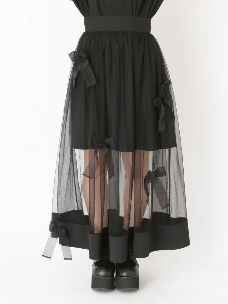 リボンがいっぱいチュールスカート - Jamie エーエヌケー(ジェイミー