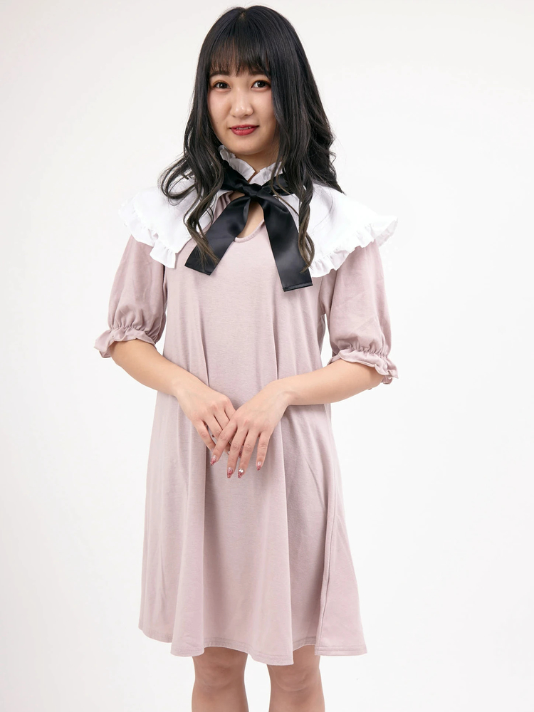 ケープカラーカットワンピース - Jamie エーエヌケー(ジェイミーエー