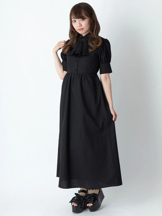 Jamie エーエヌケー ゴシックバラ刺しゅうワンピース 【良品】Jamie