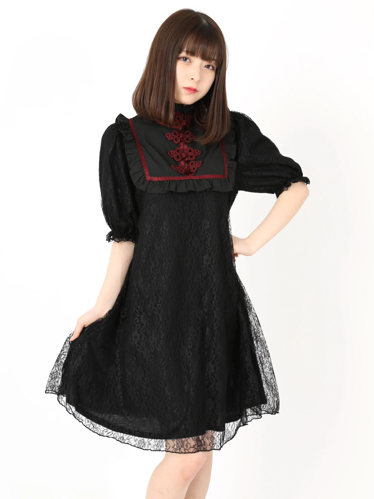 abilletage チャイナワンピース 黒 タッセル付チャイナワンピース | 大人衣料 | axes femme 公式