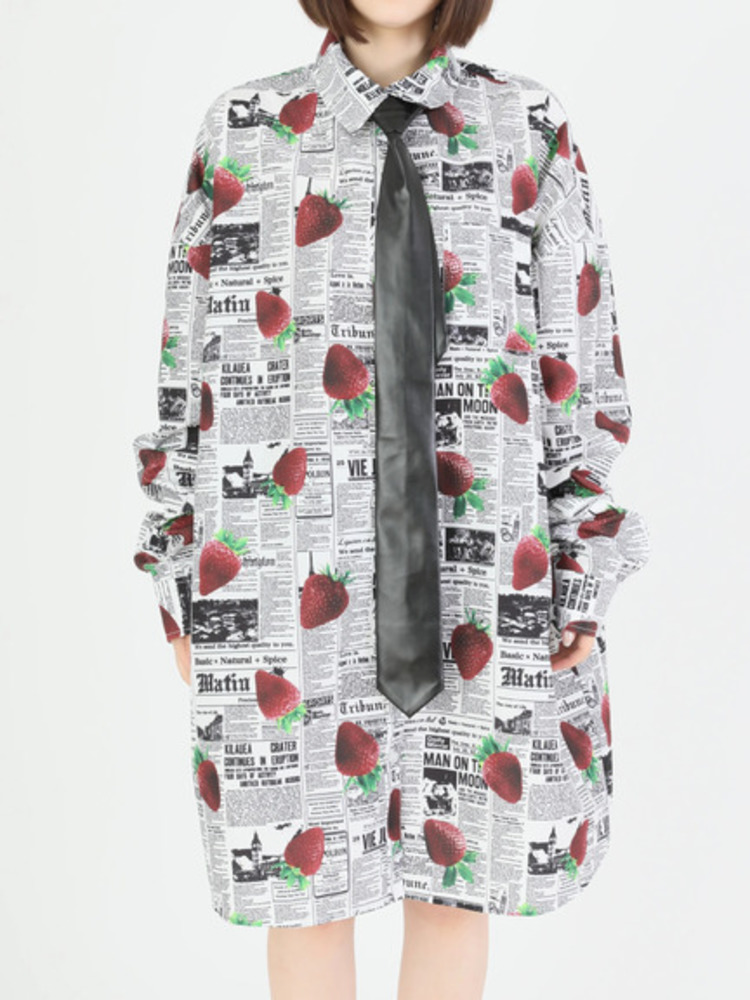 Ank Rouge - Jamie エーエヌケー グレンチェックベアBigシャツ　　新品未使用品 Ank Rouge - Jamie エーエヌケー グレンチェックベアBigシャツ