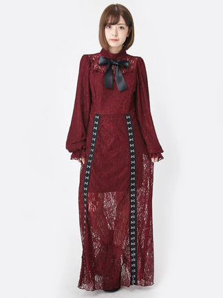 Jamieエーエヌケー ワンピース ストライプBIGカラーワンピース - Jamie エーエヌケー(ジェイミーエー