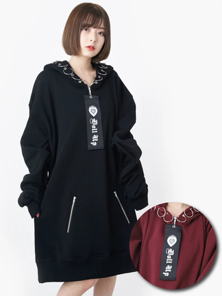 ◆sasa◆美品♡SLOBE IENA【MEYAME】 パーカーコート ピアスフーディーBIGパーカー - Jamie エーエヌケー(ジェイミーエー