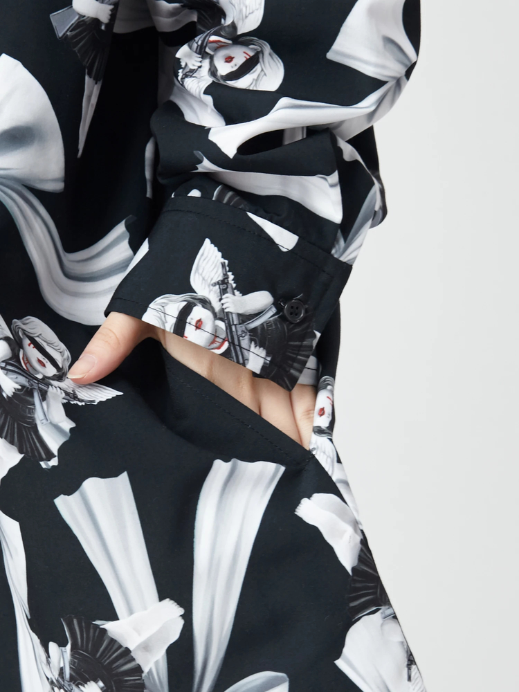 エンジェルリボンプリントBigシャツ - Jamie エーエヌケー(ジェイミー