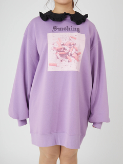 Cigaretteプリントプルオーバー
