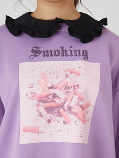 Cigaretteプリントプルオーバー
