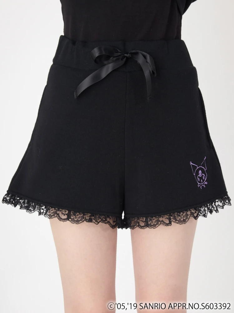 サンリオ - サンリオ エーエヌケー クロミ ショートパンツ 黒 クロミコラボパンツ - Jamie エーエヌケー(ジェイミーエー
