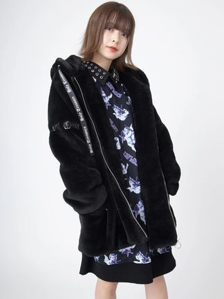 【miimi】ケーブル編ファームートンコート新品 ムートンダッフルコート | ボークス公式 ドルフィーオンラインストア