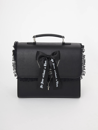 ‼️完売品‼️ Jamieエーエヌケー ブラックチェリー フリル付トートバッグ ダークチェリーフリルBAG - Jamie エーエヌケー(ジェイミーエー