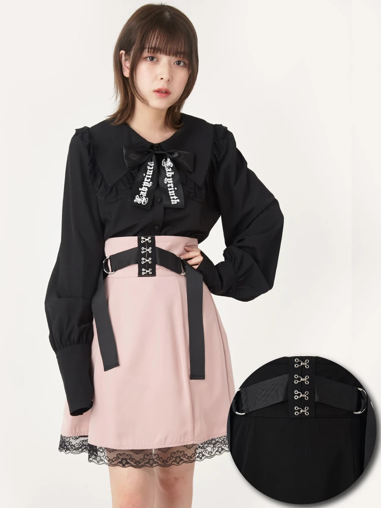 ウエストベルトリボン台形スカート - Jamie エーエヌケー(ジェイミー