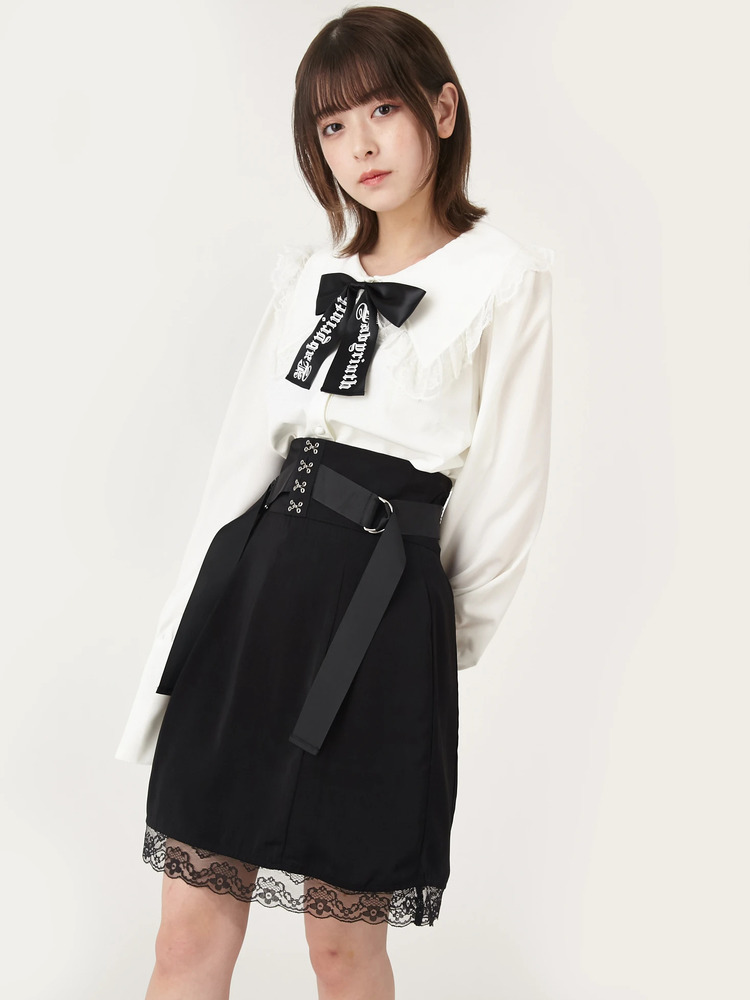 ウエストベルトリボン台形スカート - Jamie エーエヌケー(ジェイミー