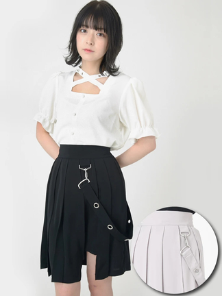 ハーネスプリーツスカート - Jamie エーエヌケー(ジェイミーエー