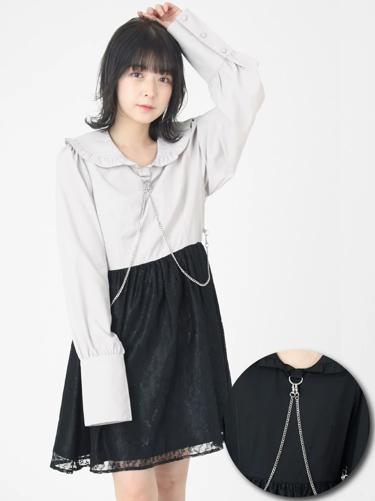 ジェイミーエーエヌケー チェーンOP ワンピース 使い勝手の良い