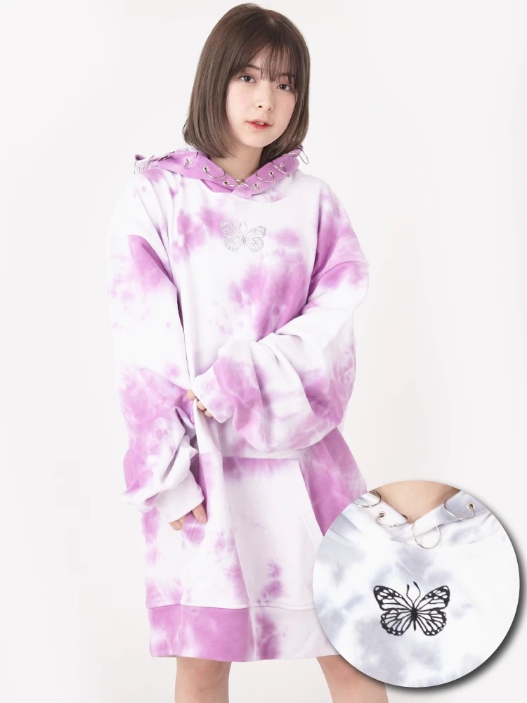 タイダイ染めバタフライパーカー Jamie エーエヌケー ジェイミーエーエヌケー のパーカ ファッション通販 Ailand アイランド タイダイ染めバタフライパーカー Jamie エーエヌケー ジェイミーエーエヌケー のパーカ ファッション通販 Ailand アイランド
