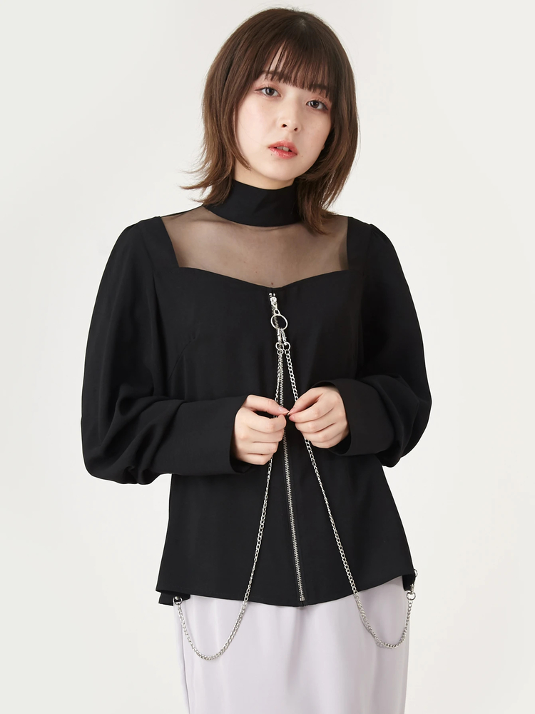 チェーンハーネスブラウス - Jamie エーエヌケー(ジェイミーエー