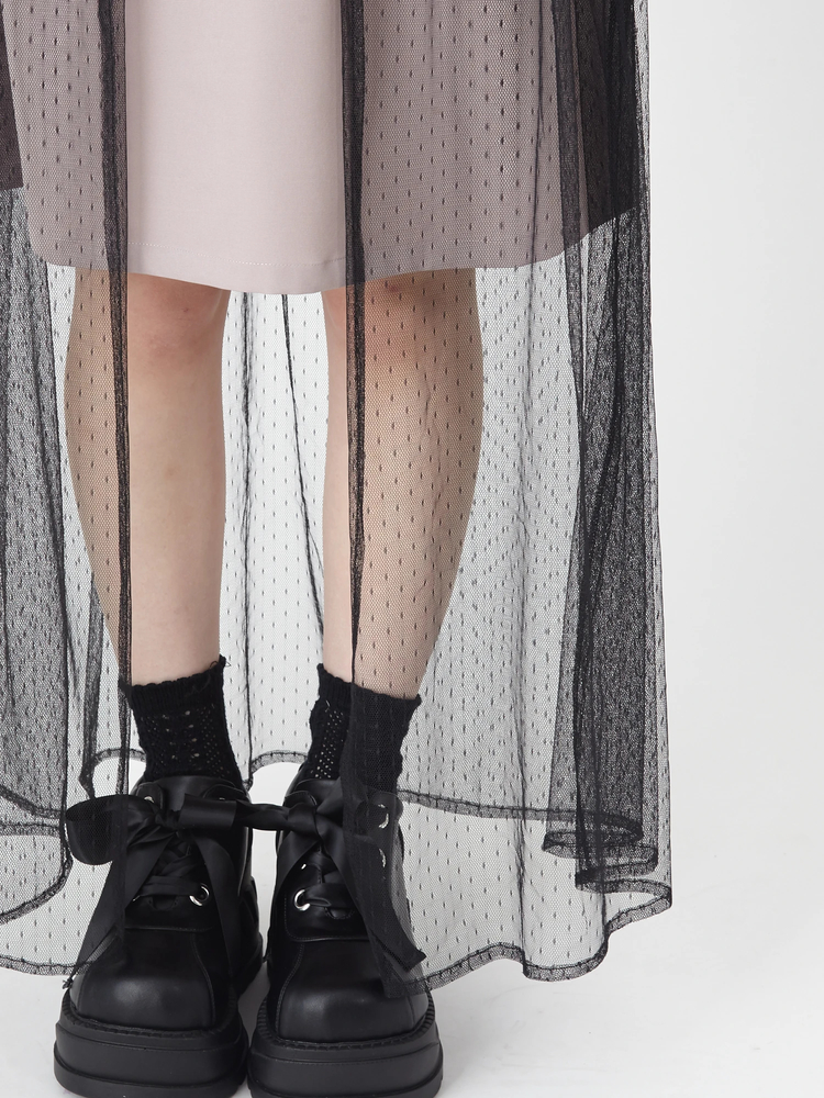 マイケルコース ジャンパースカート  白シャツは参考商品です MK MICHEL KLEIN ジャンパースカート 2024AW/ネックジャンパー