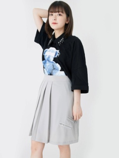 melt the lady よじれ ギャザープリーツスカート 