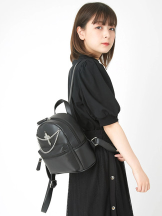 【極美品】ANOETIC CLASSIC BACKPACK チェーン リュック 20%オフ！SALE】 MAKAVELIC マキャベリック リュック BLACK EDITION