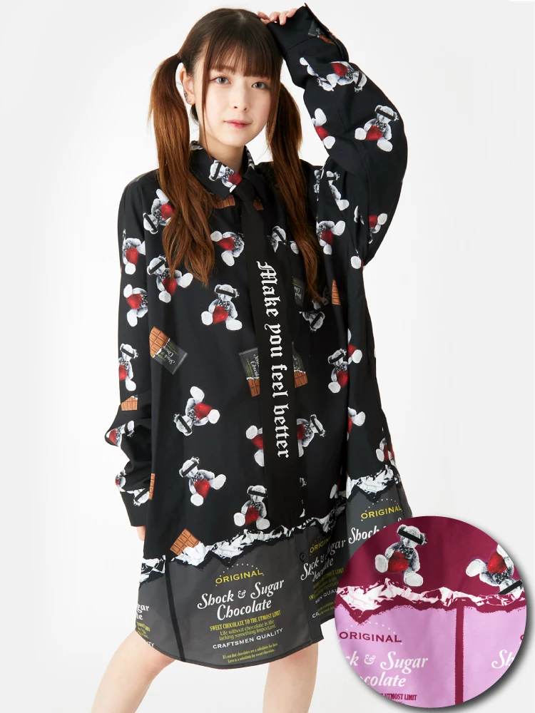 BALMAIN ダメージ加工 ミリタリー長袖シャツ 赤×黒 CDL×MINED 赤黒チェック 長袖シャツ