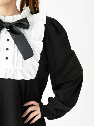 Jamie エーエヌケーパールクロスゴシックOP ミニワンピース 水色 ギンガム 01_001.jpg