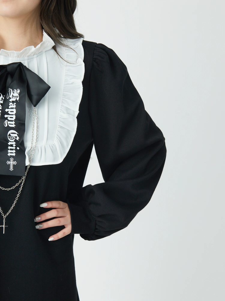 【良品】Jamie エーエヌケー ゴシックバラ刺繍ワンピース　M ロリータ 黒 良品】Jamie エーエヌケー ゴシックバラ刺繍ワンピースM ロリータ 黒
