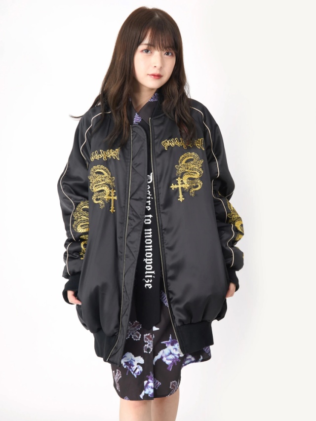ドラゴン刺繍中綿スカジャン - Jamie エーエヌケー(ジェイミーエー  