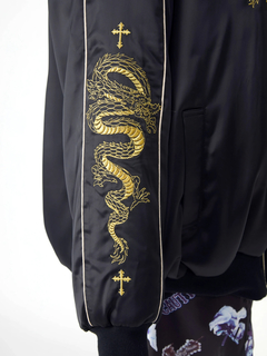 ドラゴン刺繍中綿スカジャン
