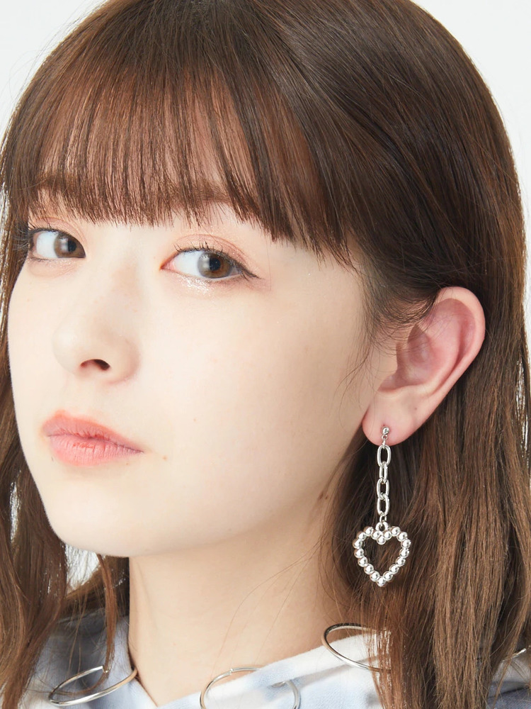 ハートピアス - Jamie エーエヌケー(ジェイミーエーエヌケー)のピアス