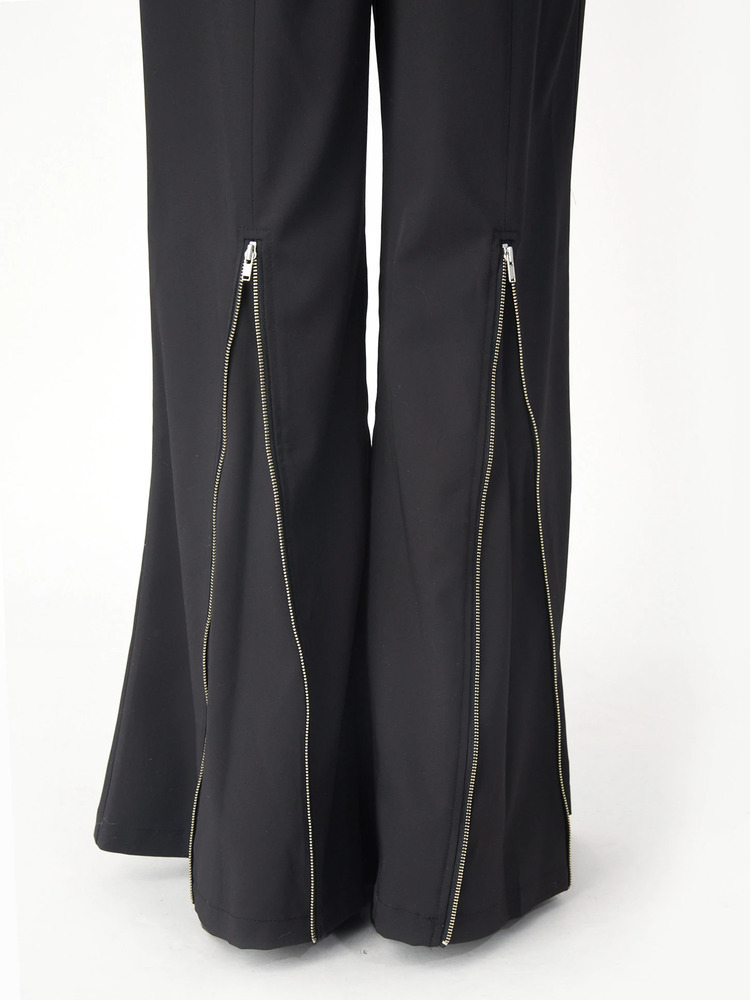 yjjjjjjn  フレアパンツ ZIPフレアパンツ - Jamie エーエヌケー(ジェイミーエーエヌケー)の