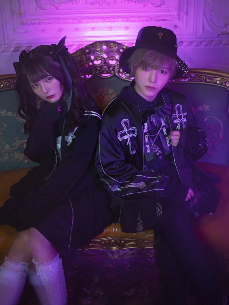ハートクロス柄長袖BIGシャツ - Jamie エーエヌケー(ジェイミー