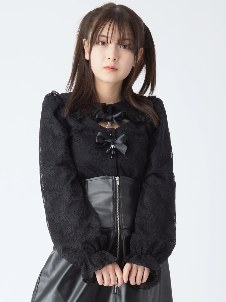 ブラックチェリーレースTOPS - Jamie エーエヌケー(ジェイミーエー
