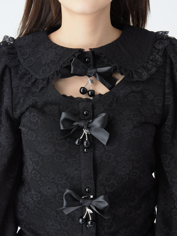 Jamieエーエヌケー☆最新☆新品☆完売☆ブラックチェリーレーストップス☆ ブラックチェリーレースTOPS - Jamie エーエヌケー(ジェイミーエー