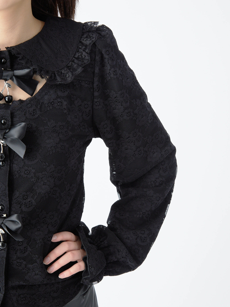 Jamieエーエヌケー☆最新☆新品☆完売☆ブラックチェリーレーストップス☆ ブラックチェリーレースTOPS - Jamie エーエヌケー(ジェイミーエー